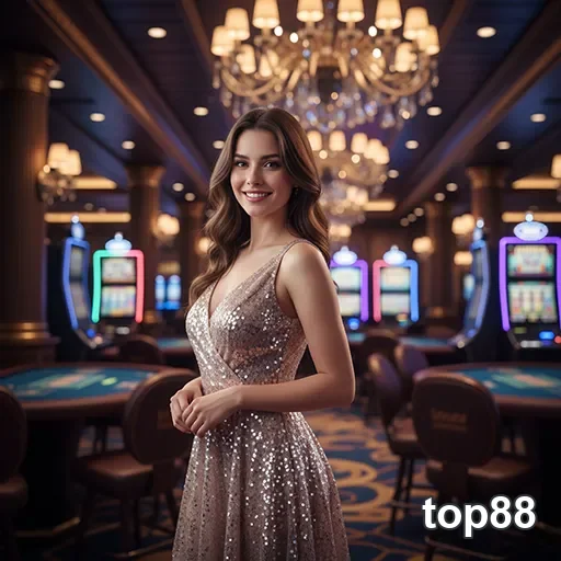 Ilustração de Experimente o Cassino Online top88 com Slots e VIP exclusivos