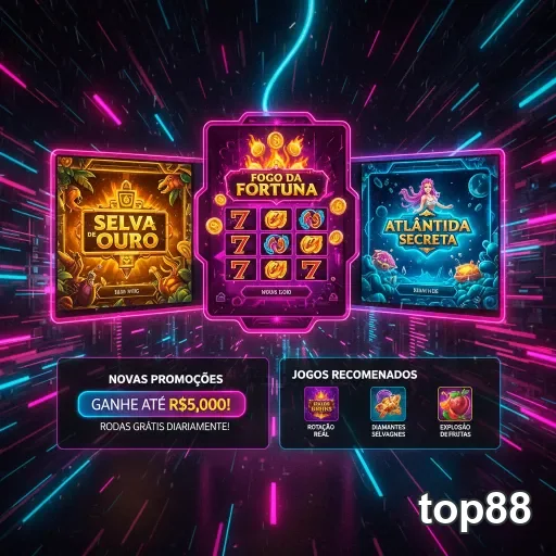Ilustração de Experimente o Cassino Online top88 com Slots e VIP exclusivos