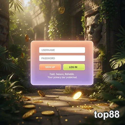 Ilustração de Jogo Responsável com Top88
