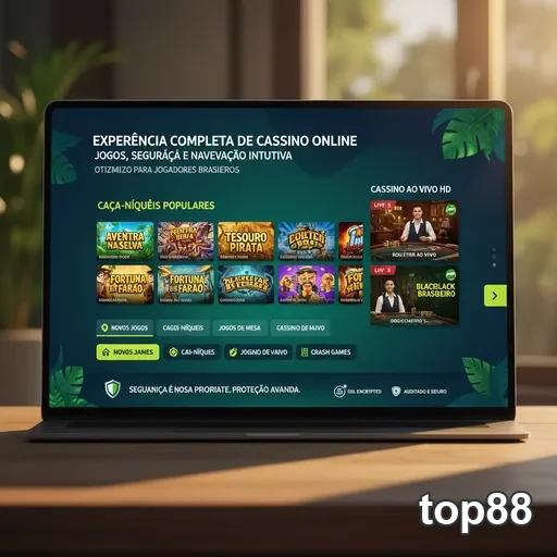 Ilustração de Acesse rapidamente o cassino online top88