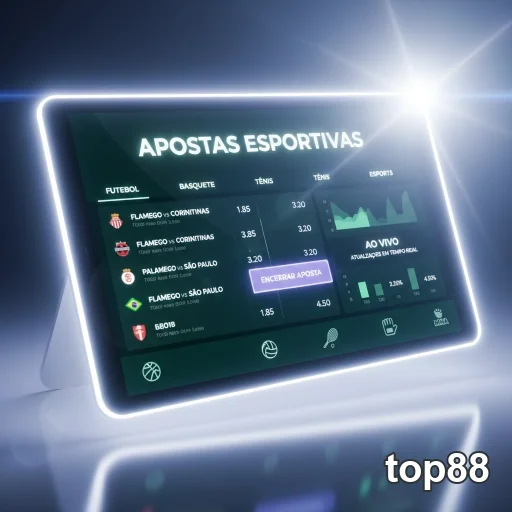 Ilustração de Experimente a plataforma de jogos top88 com segurança e agilidade