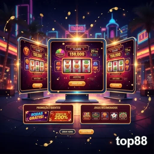 Ilustração de Experimente a plataforma de jogos top88 com segurança e agilidade